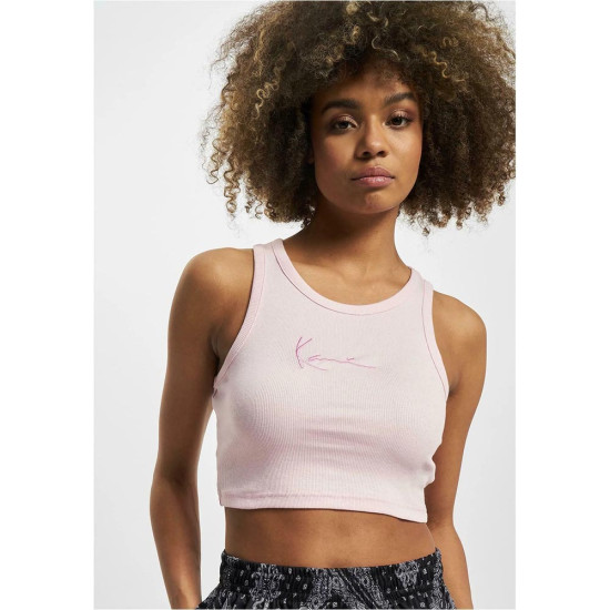 Karl Kani Γυναικείο αμάνικο μπλουζάκι Small Signature Essential Racer Rib Top